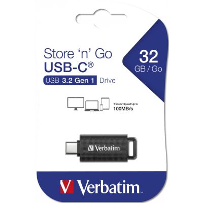 11. Verbatim Store 'n' Go pamięć USB 128 GB USB Type-C 3.2 Gen 1 (3.1 Gen 1) Czarny