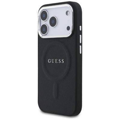 2. Etui Guess Classic Logo MagSafe na iPhone 17 Pro - czarne