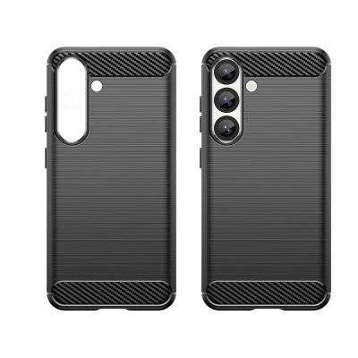 2. Etui silikonowe Carbon Case na Samsung Galaxy S25 Edge - czarne