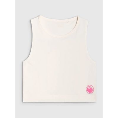 7. Top regular z nadrukiem damski 4F 4FWSS25TSLEF118-11S