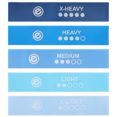 16. ZESTAW GUM DO ĆWICZEŃ FITNESS CROSSFIT MINI BLUE BAND 5W1 ENERO FIT