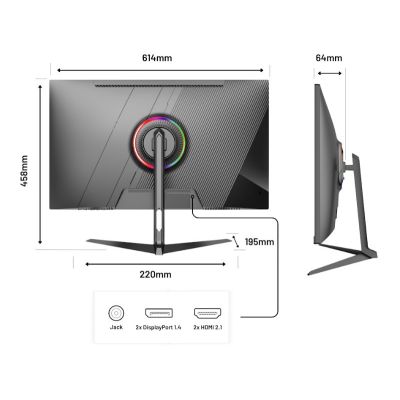 8. Monitor JAPANNEXT 68,5 cm JN-I270UHD16FHD32 16:9 HDMI/DP FHD