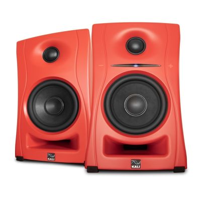 37. KALI AUDIO LP-UNF-R - Para monitorów odsłuchowych z Bluetooth. Głośniki multimedialne, czerwone.