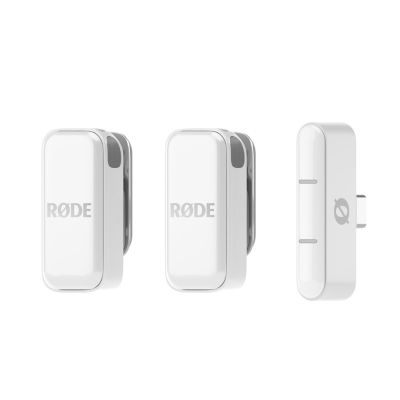4. RODE Wireless Micro - 2-kanałowy cyfrowy system bezprzewodowy, USB-C, biały