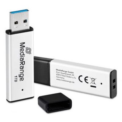 2. MediaRange MR1905-1 pamięć USB 1 TB USB Typu-A 3.2 Gen 1 (3.1 Gen 1) Czarny, Srebrny