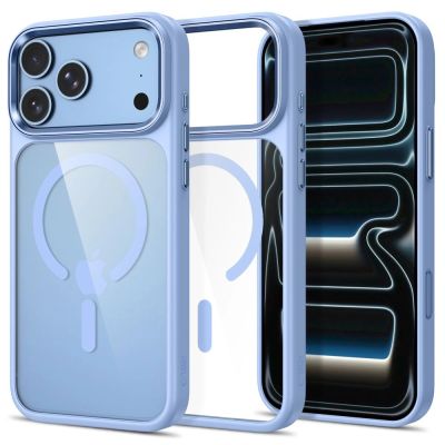 Etui Tech-Protect Magmat Magsafe CC na iPhone 17 Pro Max / 18 Pro Max - przezroczysto-jasnoniebiekie