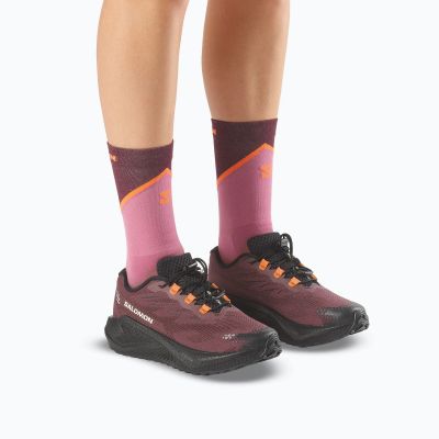 8. Buty Do Biegania damskie Salomon Aero Blaze 4 Grvl W niskie przed kostkę Bordowe (L45472700)