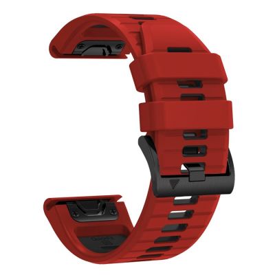 3. Pasek Tech-Protect Iconband Pro na Garmin Fenix 5X / 5X Plus / 6X / 6X Pro / 7X / 8 / 8 Pro / 9 / 9 Pro (51 mm) - czerwono-czarny