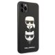 3. Etui Karl Lagerfeld Saffiano Karl&Choupette Head na iPhone 11 Pro Max - czarne