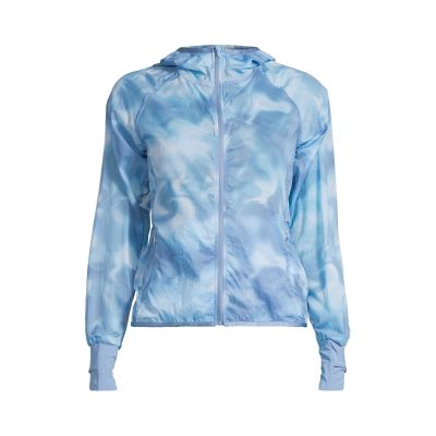 2. Kurtka damska CASALL Breeze Printed Running Jacket kolor granatowy