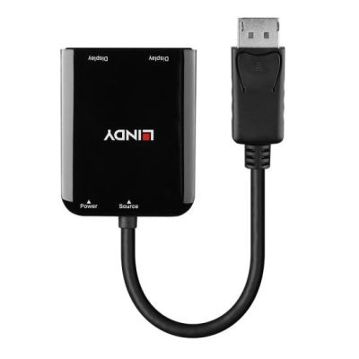 3. Lindy 38433 adapter kablowy DisplayPort 2 x HDMI