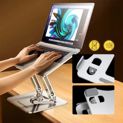 10. Podstawka pod laptopa, tablet Wozinsky WRS-CPY84SS aluminiowa + Gratis! podstawka do smartfona - srebrna