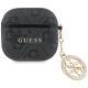 Etui Guess 4G Strass Charm na AirPods 4 - czarne