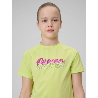 8. Koszulka sportowa szybkoschnąca dziewczęca 4F 4FJRSS26TFTSF2386-45S