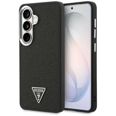 Etui Guess Fixed Glitter Triangle MagSafe na Samsung Galaxy S26+ - czarne