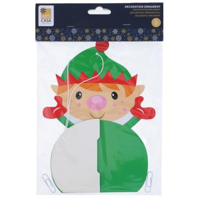 2. DEKORACJA PAPIEROWA ARTICASA 15x20CM ELF