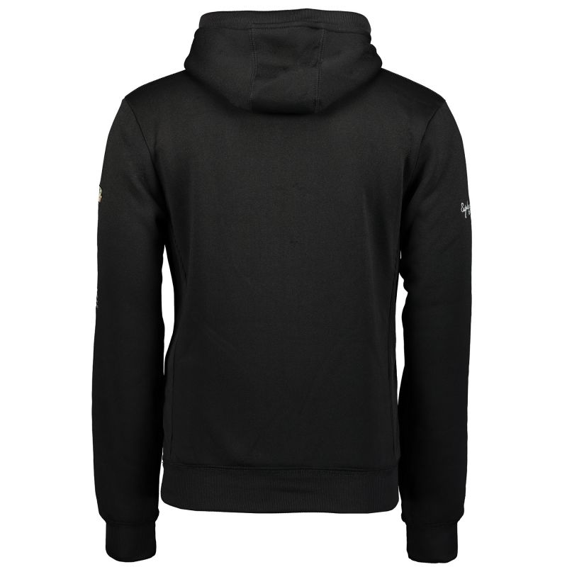 2. Bluza sportowa męska Geographical Norway GYMCLASS BLACK DB MEN 100 z kapturem czarna (WU4185H-GN-BLACK)