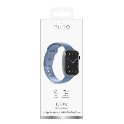 9. Pasek Puro Icon na Apple Watch 44/45/46/49mm - niebieski