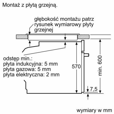 8. Piekarnik elektryczny BOSCH HBA572EM3 Serie 4 71 l | AirFry | pyroliza | termoobieg | czarny mat