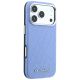 4. Etui Karl Lagerfeld Grained Allover Logo Metal Elongated MagSafe na iPhone 17 Pro / 18 Pro - niebieskie