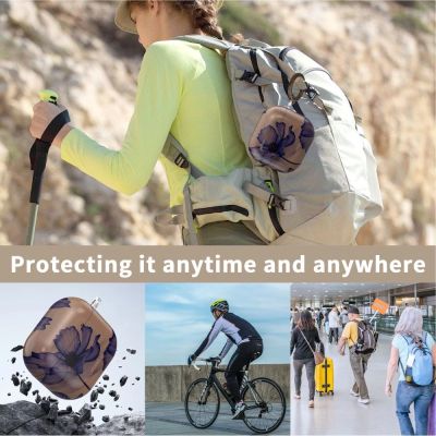 12. Etui Tech-Protect Lamano na AirPods 4 - brązowo-fioletowe