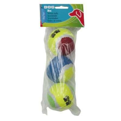 8. PIŁKA TENIS ZIEMNY DLA PSA 3SZT KOLOR