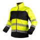 Kurtka robocza ostrzegawcza Softshell, żółto-czarna, rozmiar M