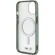 7. Etui BMW Silver Ring MagSafe do iPhone 15 - przezroczyste