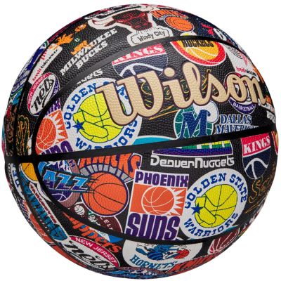 2. Piłka do koszykówki Wilson NBA All Team Retro Ball WZ4028501XB