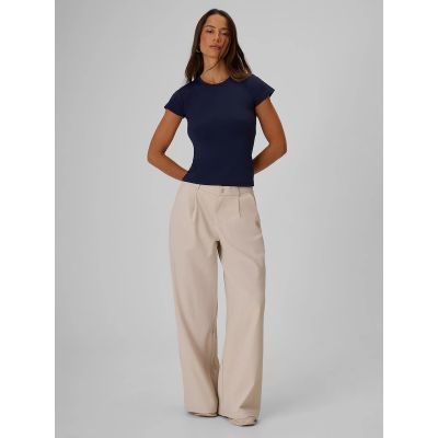 3. T-shirt slim gładki damski 4F 4FRSS26TTSHF4520-31S