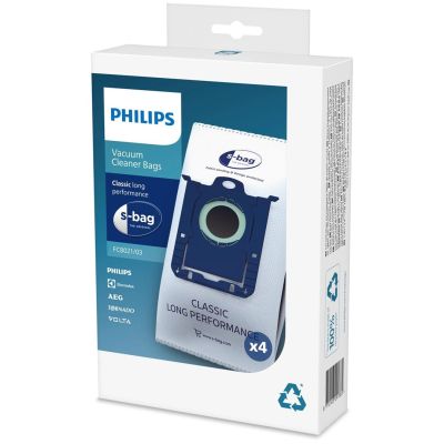 4. Worek do odkurzacza Philips (Materiał tekstylny; Philips FC8021/03; 4 szt.)