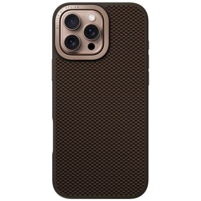 3. Etui UNIQ Keva Max Magclick Charging Camera Stand na iPhone 16 Pro Max - brązowe