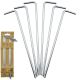 13. ŚLEDZIE SZPILKI DO NAMIOTU 18CM KPL.6 SZT METALOWE ENERO CAMP
