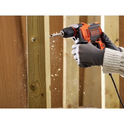 11. Black & Decker BEH710-QS wiertło 2800 RPM Czarny, Pomarańczowy