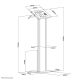 12. Neomounts FL15-750WH1 obudowa do tabletu 27,9 cm (11") Biały