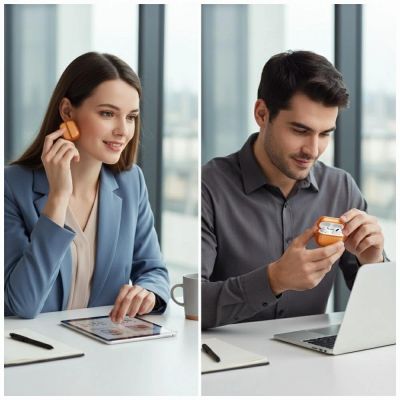 2. Etui UNIQ Veren na AirPods Pro 3 - pomarańczowe