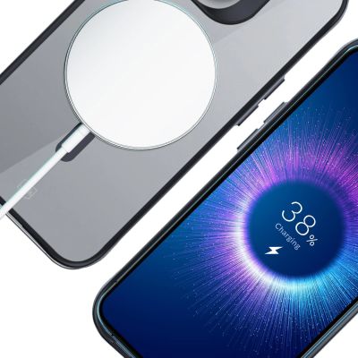 10. Etui 3mk Satin Armor MagCase z MagSafe iPhone 16 Pro Max - przezroczyste z czarną ramką