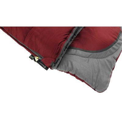 4. Śpiwór dla dziecka Outwell Contour Junior (140 cm) - red/grey