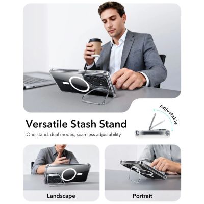3. Etui ESR Classic Hybrid Kickstand MagSafe na Samsung Galaxy S26+ - przezroczyste