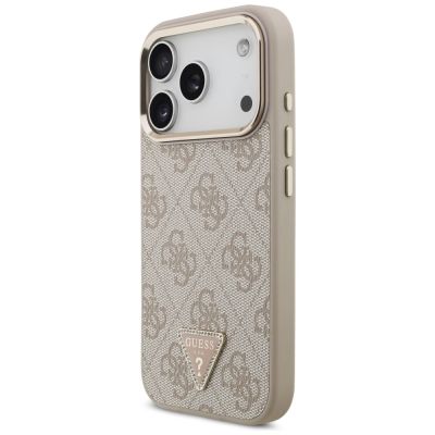 2. Etui Guess 4G Triangle Logo MagSafe na iPhone 17 Pro - różowo-złote