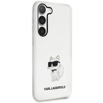 4. Etui Karl Lagerfeld Ikonik Choupette na Samsung Galaxy S23 - przezroczyste