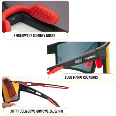 3. Rockbros okulary sportowe z polaryzacją SP316