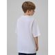 2. T-shirt loose z nadrukiem chłopięcy 4F 4FJRSS26TTSHM3786-10S