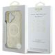 8. Etui Guess Saffiano Peony Classic Logo MagSafe na iPhone 16 - złote