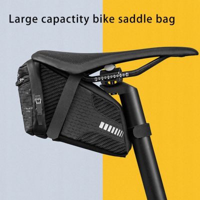 2. Torba rowerowa Rockbros C29-BK wodoodporna pod siodełko - czarna