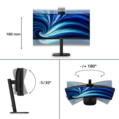 18. Philips 3000 series 34B2U3600CH/00 monitor komputerowy 86,4 cm (34") 3440 x 1440 px Wide Quad HD LCD Czarny