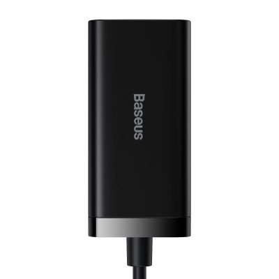 2. Baseus GaN3 Pro szybka uniwersalna ładowarka sieciowa GaN 2 x USB Typ C / 2x USB 100W PD3.0, QC4.0+, AFC czarny (CCGP000101)