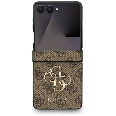 2. Etui Guess Big 4G Logo Classic Logo na Samsung Galaxy Z Flip 7 - brązowe