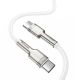 3. Kabel Baseus Cafule Series Metal Data USB-C / USB-C PD QC SCP 100W 5A 1 m - biały
