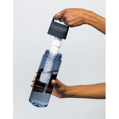 2. Butelka z filtrem Lifestraw Go 2.0 Water Filter 22 oz (650 ml) - nordic noir